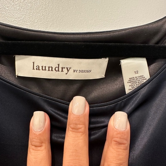 Laundry by Design Satin and Wool Mini Dress Women’s Size 12 - Picture 3 of 3